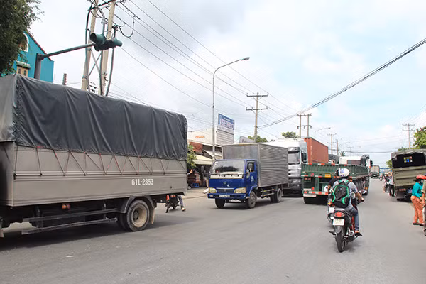 Hiện trường vụ tai nạn.