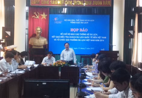 Ảnh họp báo Tổng cục Du lịch.