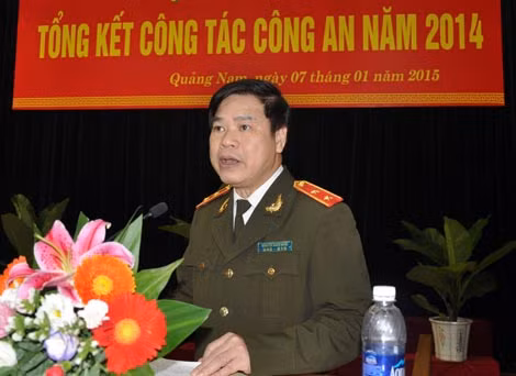 Trung tướng Nguyễn Xuân Mười phát biểu chỉ đạo tại hội nghị.