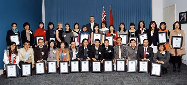 Các ứng viên nhận được học bổng của Australia năm 2014.