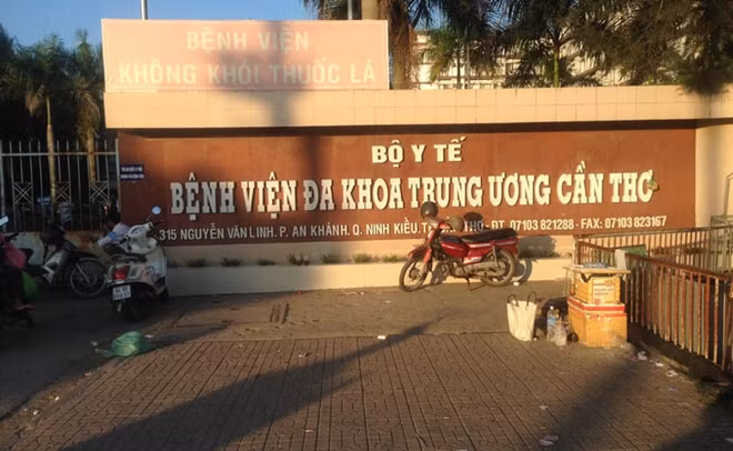 Bệnh viện ĐKTW Cần Thơ, nơi K. đang điều trị.