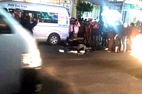 Hiện trường vụ tai nạn.