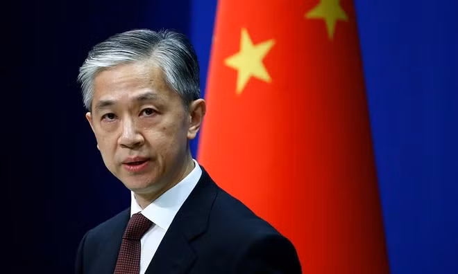 Người Phát ngôn Bộ Ngoại giao Trung Quốc Uông Văn Bân. Ảnh: Reuters.