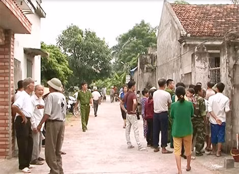 Ngôi nhà nơi xảy ra vụ án mạng. Ngôi nhà nơi xảy ra vụ án mạng.