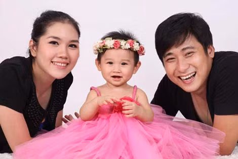 Gia đình nhỏ của Minh Tiệp.