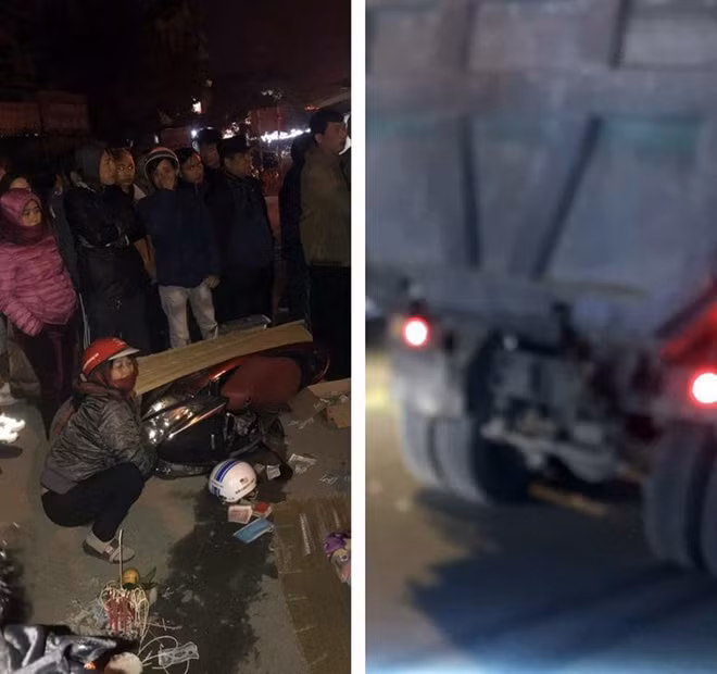 Hiện trường vụ tai nạn.