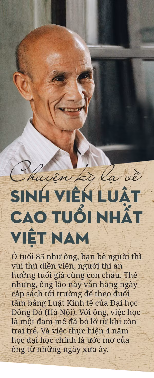 Chuyện kì lạ về sinh viên Luật cao tuổi nhất Việt Nam ảnh 1