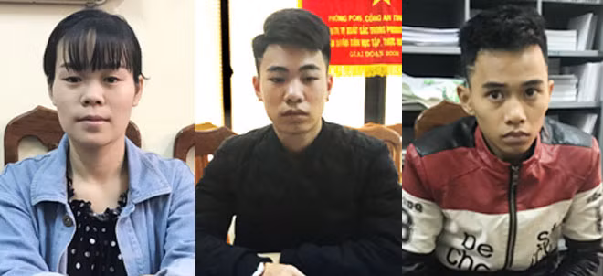 Trần Lệ Thanh, Trần Long, Dương Văn Hậu (từ trái qua).