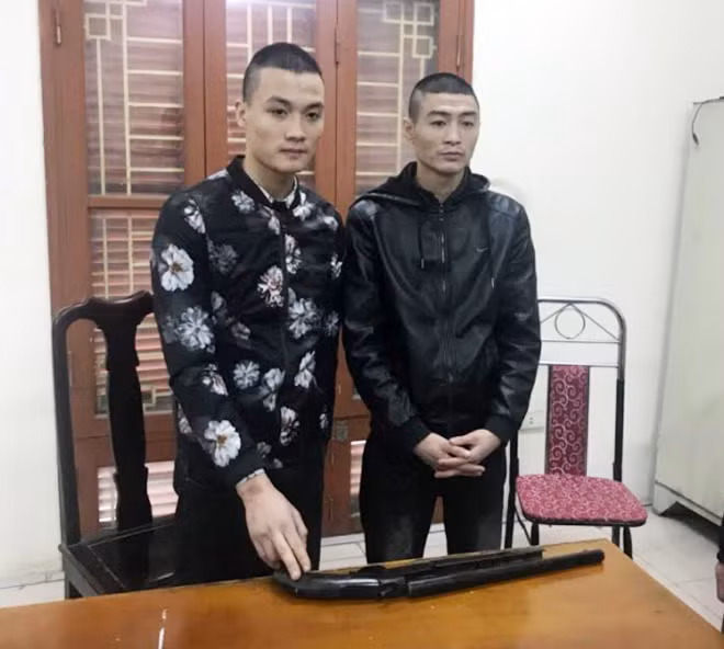 Hai đối tượng Sơn và Quân.