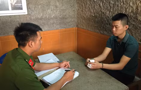 Nguyễn Trường Giang tại Cơ quan điều tra.