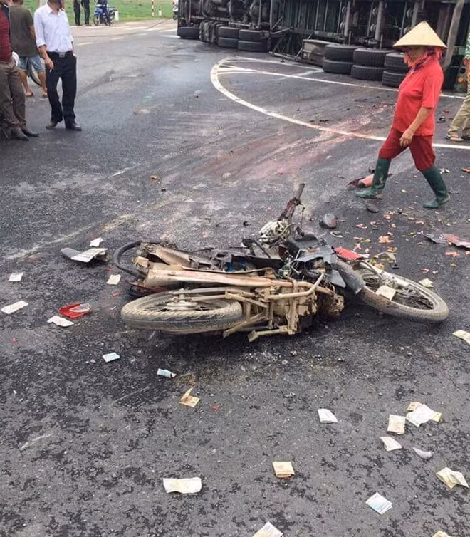 Hiện trường vụ tai nạn.