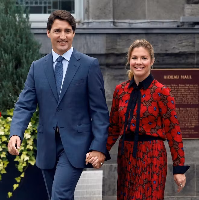 Thủ tướng Canada và phu nhân. Ảnh Getty Images.
