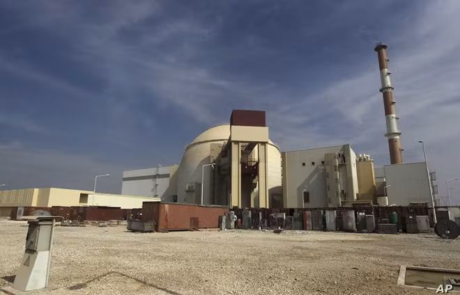 Nhà máy điện hạt nhân Bushehr của Iran. Ảnh AP.