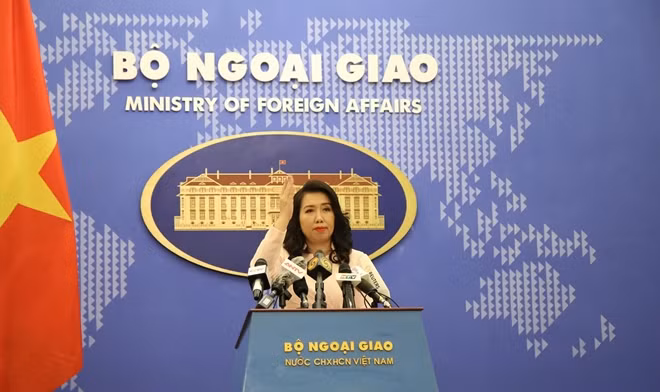 Người phát ngôn Bộ Ngoại giao Lê Thị Thu Hằng.