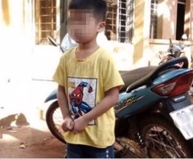Cháu Vũ Tiến Đức (ảnh C.T)
