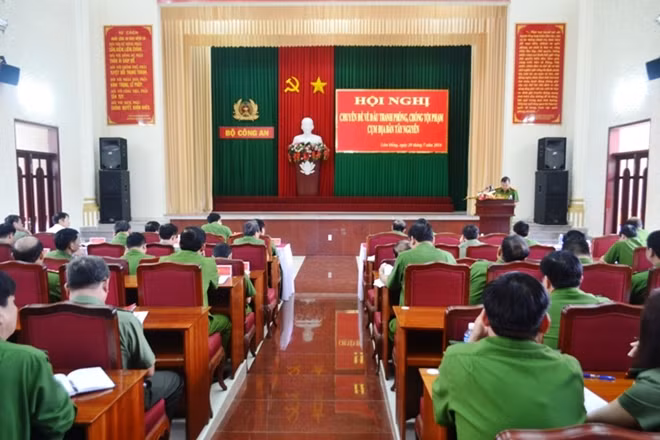 Toàn cảnh Hội nghị Chuyên đề về đấu tranh phòng, chống tội phạm Cụm địa bàn Tây Nguyên