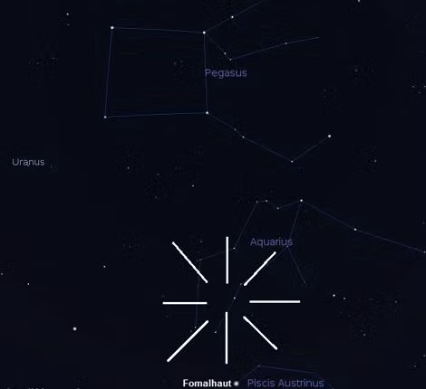 Vị trí chòm sao Aquarius – trung tâm của mưa sao băng Delta Aquarids. Vị trí chòm sao Aquarius – trung tâm của mưa sao băng Delta Aquarids.