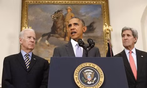 Tổng thống Obama khẳng định sẽ tiêu diệt khủng bố IS. Tổng thống Obama khẳng định sẽ tiêu diệt khủng bố IS.