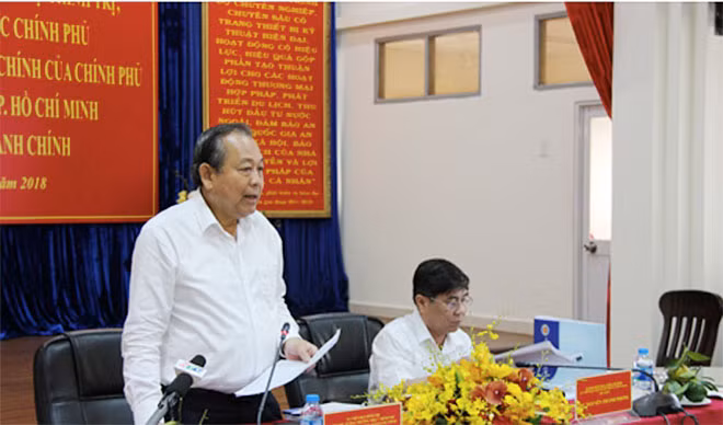 Phó Thủ tướng Trương Hoà Bình phát biểu chỉ đạo. Phó Thủ tướng Trương Hoà Bình phát biểu chỉ đạo.