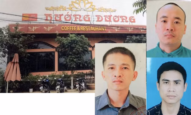 Các đối tượng trong vụ án và quán ăn Hướng Dương, nơi xảy ra vụ án. Các đối tượng trong vụ án và quán ăn Hướng Dương, nơi xảy ra vụ án.