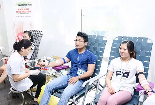 Nhân viên Herbalife Việt Nam tham gia hiến máu tình nguyện