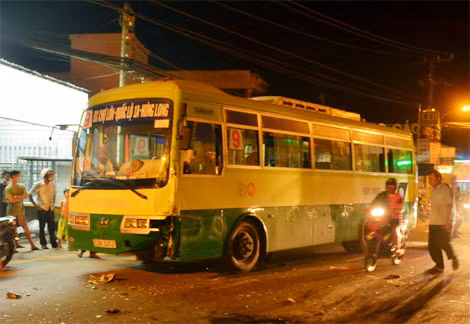 Hiện trường vụ tai nạn.