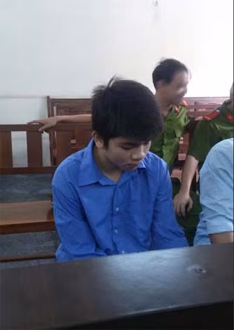 Bị cáo Duy tại phiên xử.