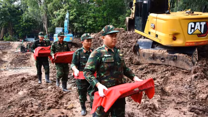 Tiếp tục phát hiện thêm nhiều hài cốt liệt sĩ tại Công viên Lê Thị Riêng