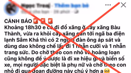 Người phụ nữ bịa chuyện bị cướp nhẫn cưới vì sợ chồng mắng