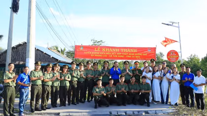 Trường Đại học An ninh nhân dân: Dấu ấn "ba cùng" trên đất Cà Mau
