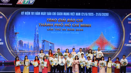 TP Hồ Chí Minh trao giải thưởng báo chí cho 72 tác phẩm