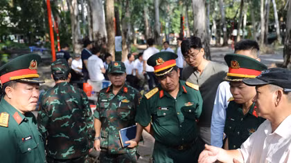 Tìm kiếm, quy tập hài cốt liệt sĩ tại Công viên Lê Thị Riêng