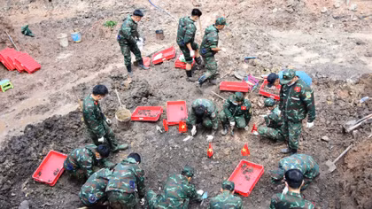 Tiếp tục phát hiện nhiều hài cốt liệt sĩ tại Công viên Lê Thị Riêng