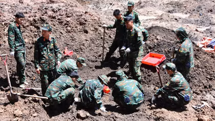 Đã quy tập được 682 bộ hài cốt liệt sĩ tại Công viên Lê Thị Riêng