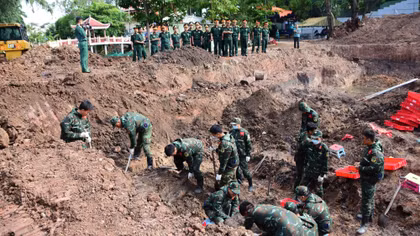Đã quy tập được 494 bộ hài cốt liệt sĩ tại Công viên Lê Thị Riêng