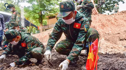 Đã quy tập được 627 bộ hài cốt liệt sĩ tại Công viên Lê Thị Riêng
