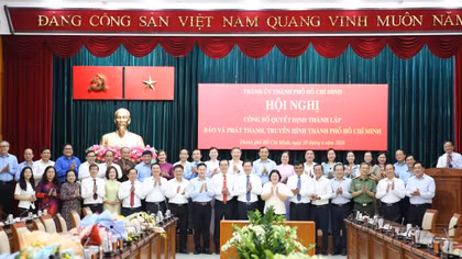 Chính thức thành lập Cơ quan Báo và Phát thanh, Truyền hình TP Hồ Chí Minh