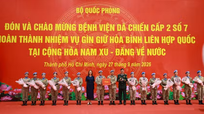 Bệnh viện dã chiến cấp 2 số 7 về nước sau nhiều dấu ấn tại Nam Sudan