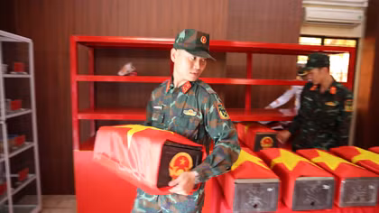 Đã quy tập được hơn 100 bộ hài cốt liệt sĩ tại Công viên Lê Thị Riêng