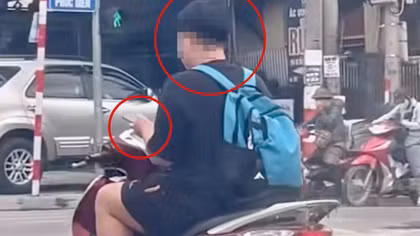 Xử lý nam thanh niên trong clip đầu trần phóng mô tô, bấm điện thoại 
