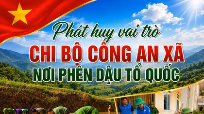 Phát huy vai trò Chi bộ Công an xã nơi phên dậu Tổ quốc