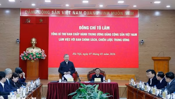 Tổng Bí thư Tô Lâm phát biểu chỉ đạo. (Ảnh: Thống Nhất/ TTXVN)