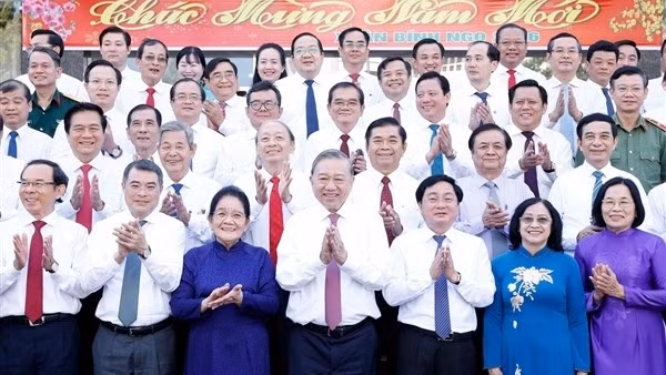 Tổng Bí thư Tô Lâm thăm, chúc Tết Đảng bộ, chính quyền, nhân dân tỉnh Tây Ninh