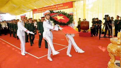 Trang trọng truy điệu và an táng 56 hài cốt liệt sĩ, đồng bào tử nạn tại Hải Phòng