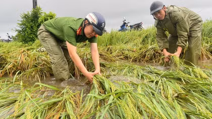 Công an Thanh Hoá bám tuyến xung yếu, ngăn dòng lũ dữ