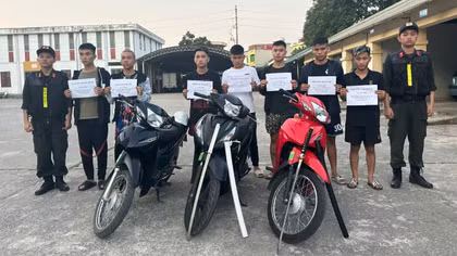 Cảnh sát cơ động Thanh Hoá ngăn chặn các nhóm thanh, thiếu niên gây rối