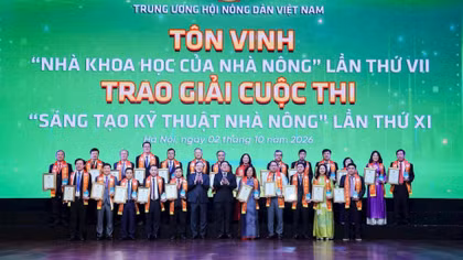 Tôn vinh 42 nhà khoa học, 24 sáng tạo kỹ thuật nhà nông năm 2026