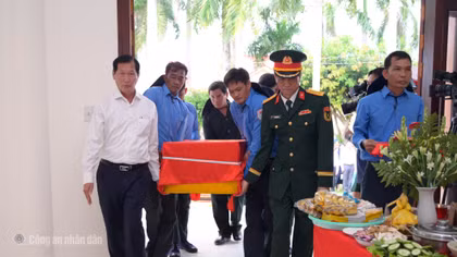 Đội K92, K93 An Giang hoàn thành quy tập hài cốt liệt sĩ tại Campuchia