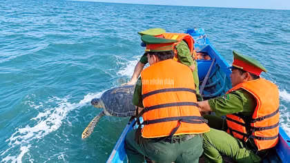 Công an cơ sở ở Cà Mau chung tay bảo vệ động vật hoang dã 
