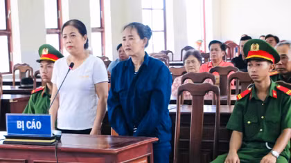 Các bị cáo tại tòa